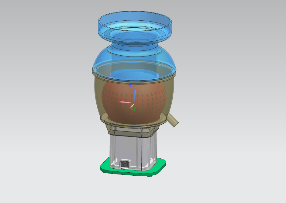 高速离心式果汁机的结构设计（榨汁机设计含三维SW+CAD图纸+说明书）